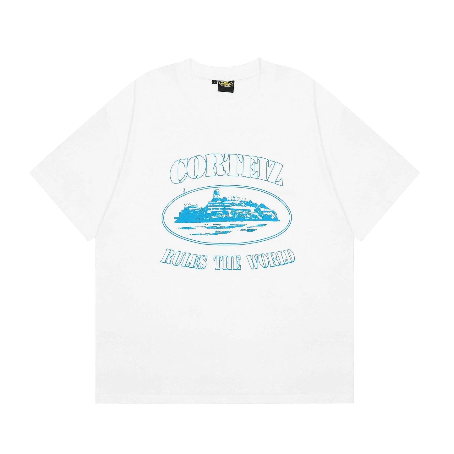 ALCATRAZ WHITE BLUE T-SHIRT