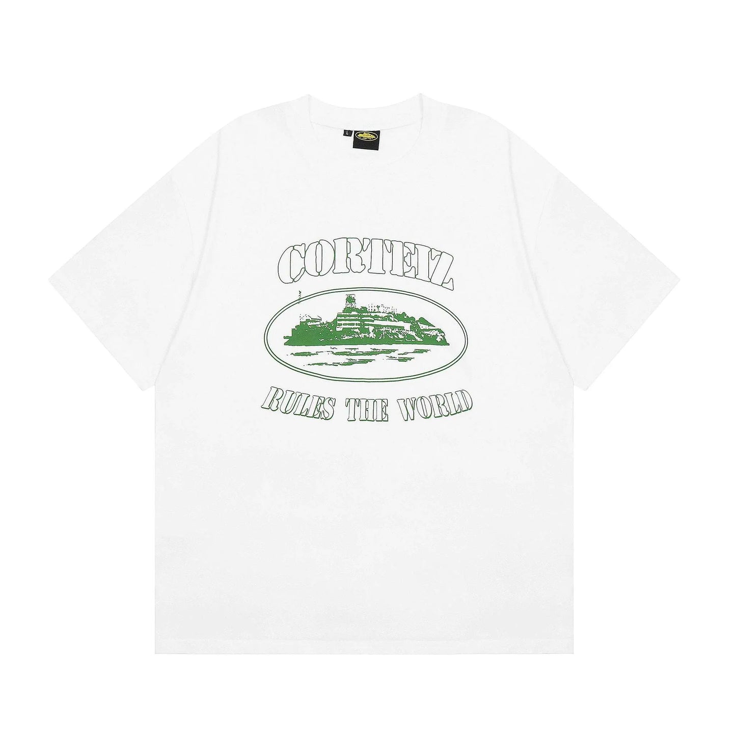ALCATRAZ WHITE GREEN T-SHIRT
