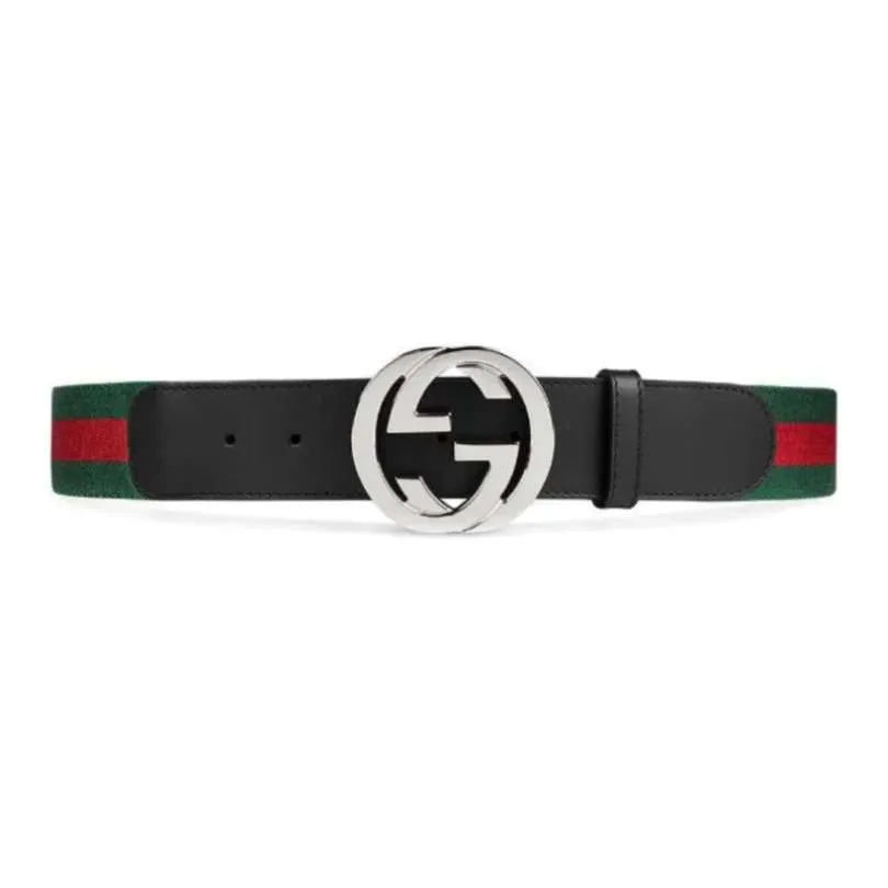 BELT GUCCI GG STRIPE BLACK GC010