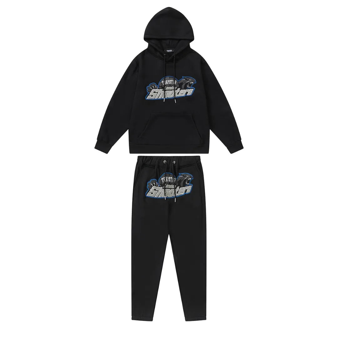 LONDON SHOOTERS BLACK BLUE TRACKSUIT