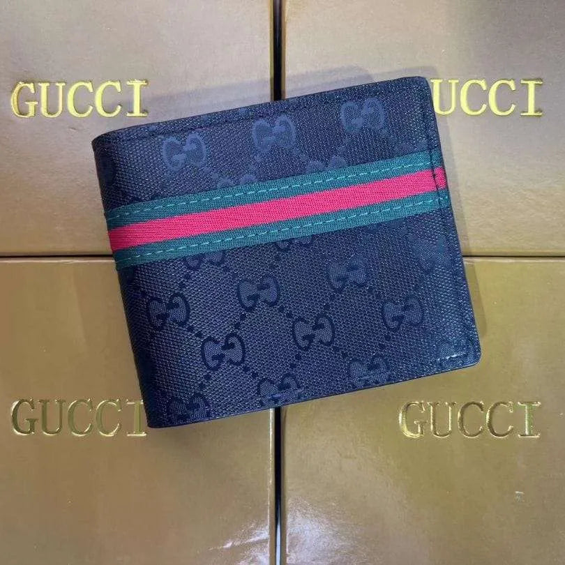 WALLET GUCCI MONOGRAM WITH GREEN-RED WEB STRIPE GC132