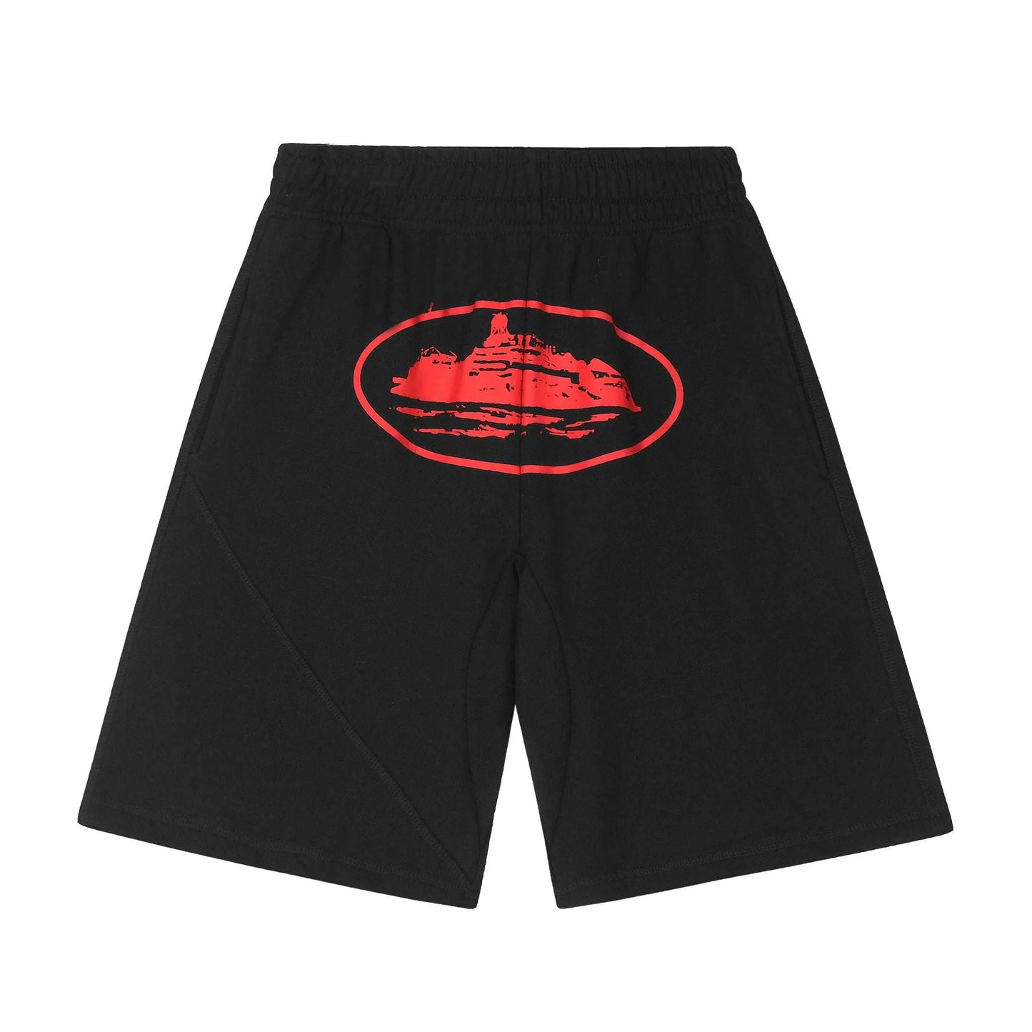 ALCATRAZ BLACK RED SHORTS