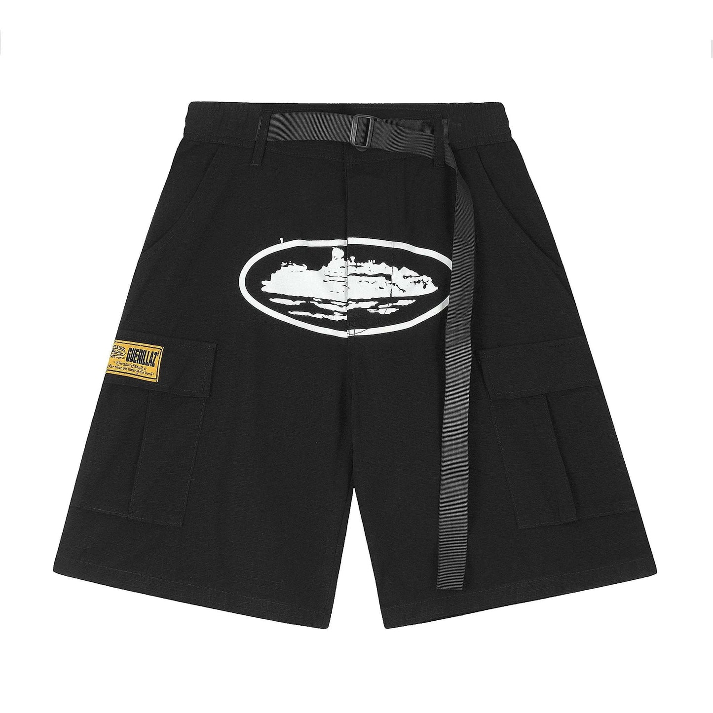 ALCATRAZ CARGO BLACK SHORTS