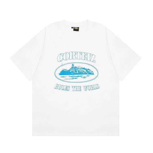 ALCATRAZ WHITE BLUE T-SHIRT