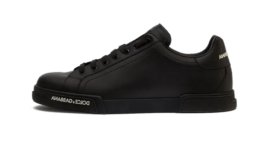 CALFSKIN NAPPPA PORTAFINO SNEAKERS BLACK