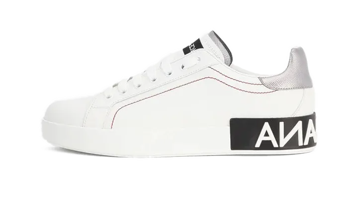 CALFSKIN NAPPPA PORTAFINO SNEAKERS WHITE