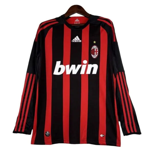 CAMISETA RETRO AC MILAN 08/09 1ª EQUIPACIÓN MANGA LARGA