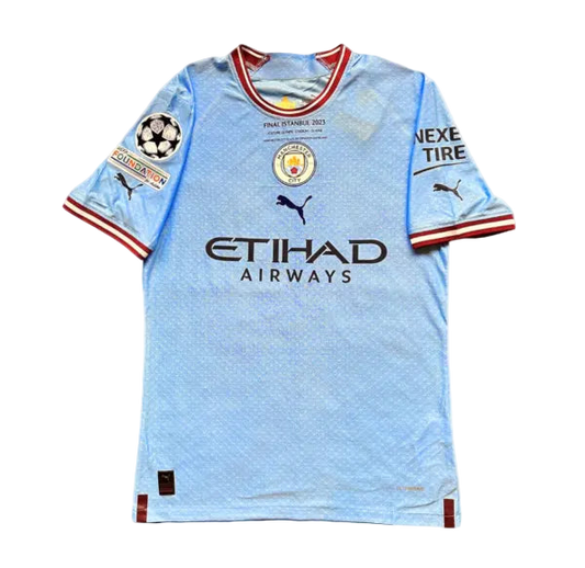 CAMISETA RETRO MANCHESTER CITY 22/23 1ª EQUIPACIÓN – EDICIÓN FINAL CHAMPIONS