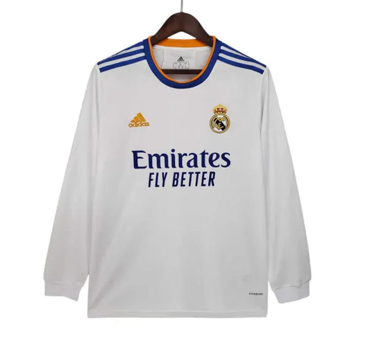 CAMISETA RETRO REAL MADRID 21/22 1ª EQUIPACIÓN MANGA LARGA