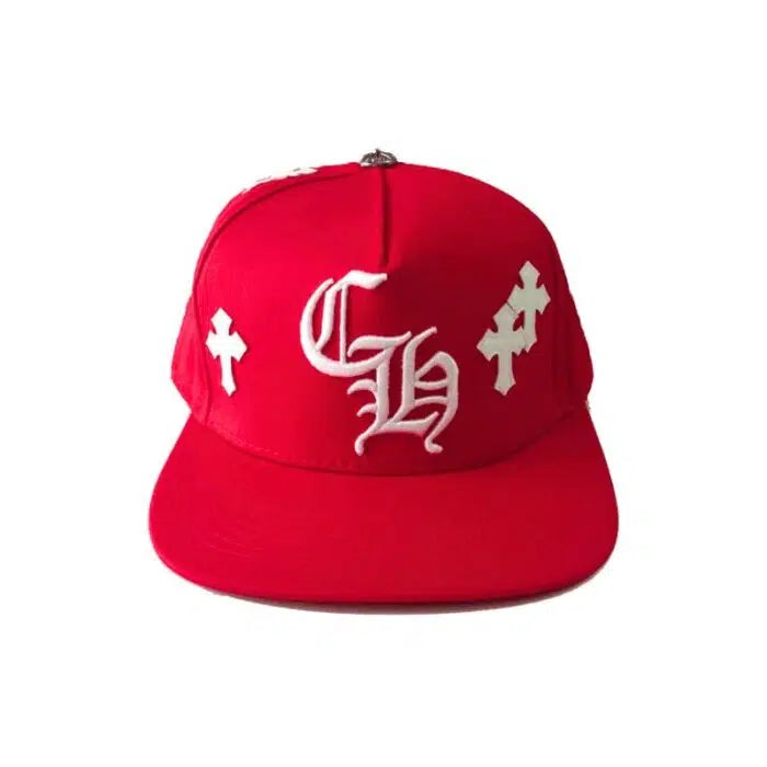 CAP CHROME HEARTS CROSS PATCH RED CH119