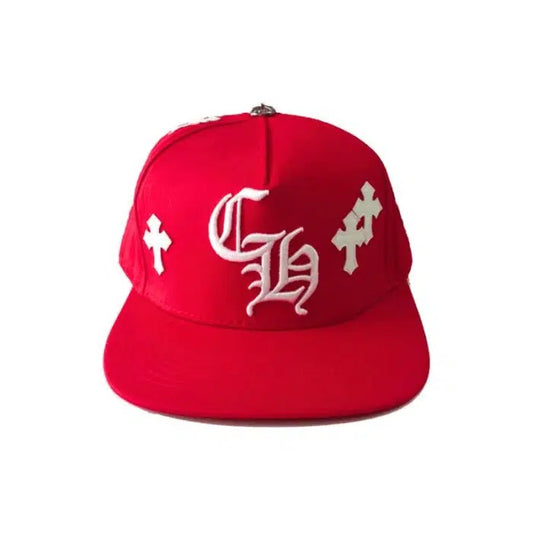 CAP CHROME HEARTS CROSS PATCH RED CH119