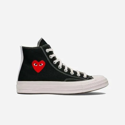 COMME DES GASÇONS PLAY X CONVERSE NEGRAS