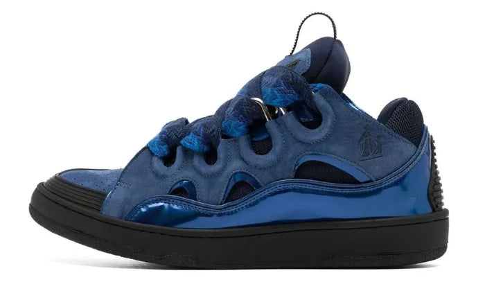 CURB RHINESTONE-EMBELLISHED BLUE