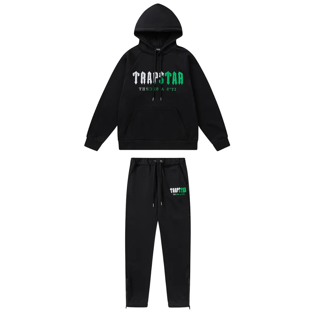 DECODED 2.0 HOODED BLACK GREEN TRACKSUIT