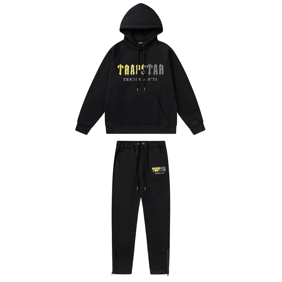 DECODED 2.0 HOODED BLACK YELLOW TRACKSUIT