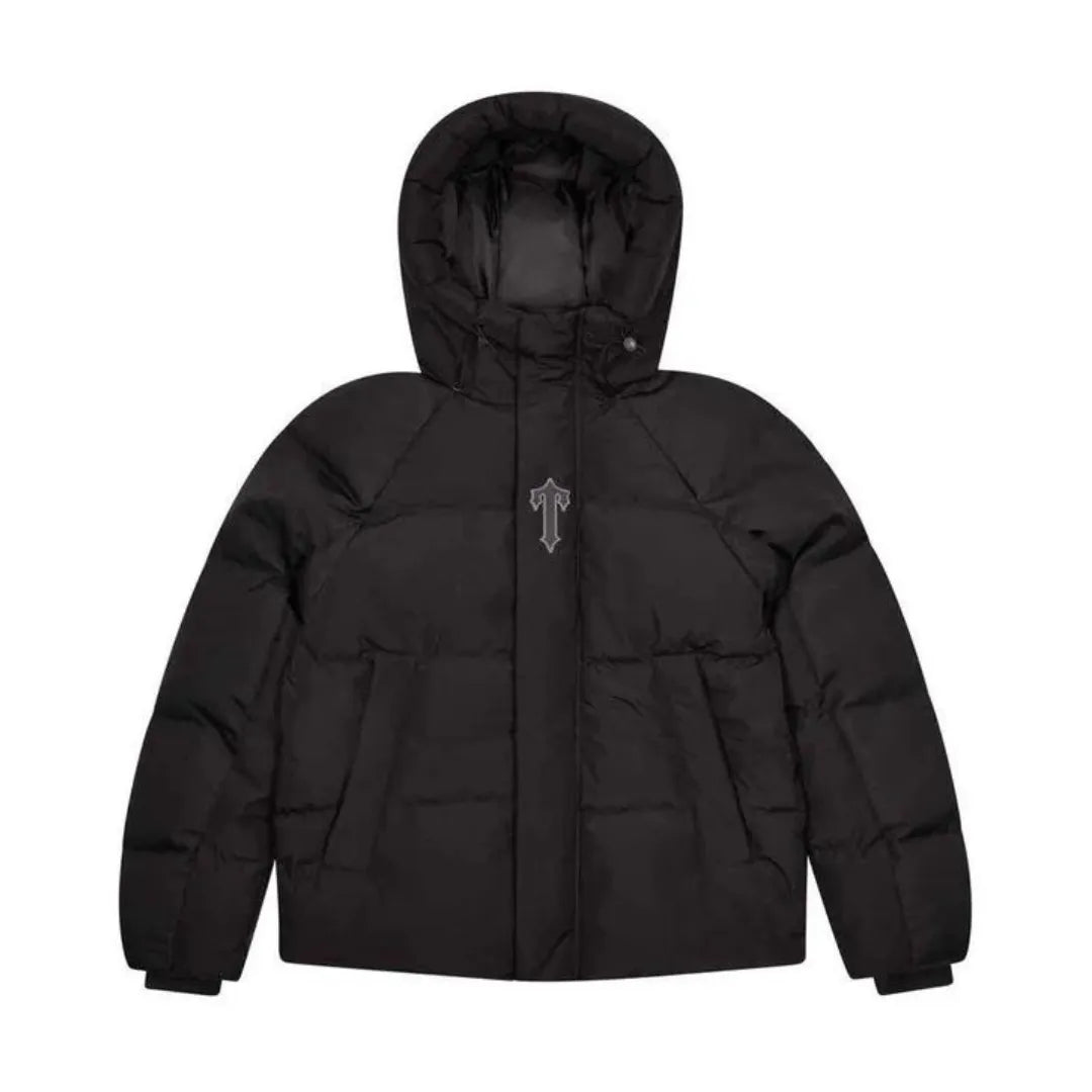 DECODED ARCH PUFFER BLACK JACKET