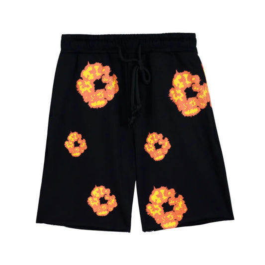 DENIM TRS BLACK SHORTS