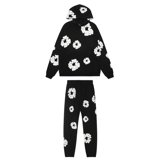 DENIM TRS BLACK TRACKSUIT