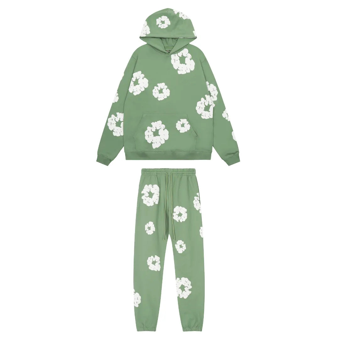 DENIM TRS GREEN TRACKSUIT