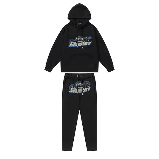 LONDON SHOOTERS BLACK BLUE TRACKSUIT
