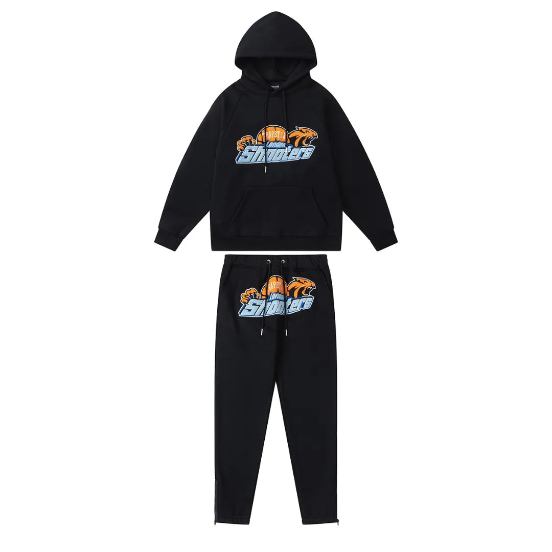 LONDON SHOOTERS BLACK ORANGE TRACKSUIT