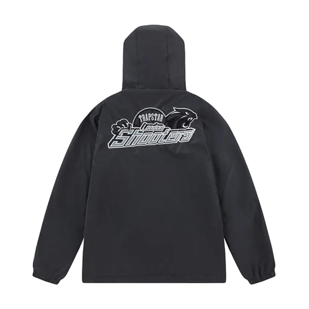 LONDON SHOOTERS BLACK REFLECTIVE WINDBREAKER