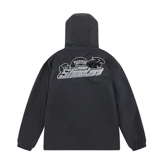 LONDON SHOOTERS BLACK REFLECTIVE WINDBREAKER