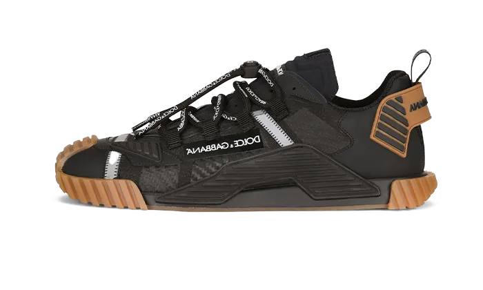 NS1 SNEAKERS IN MIXED MATERIALS BLACK