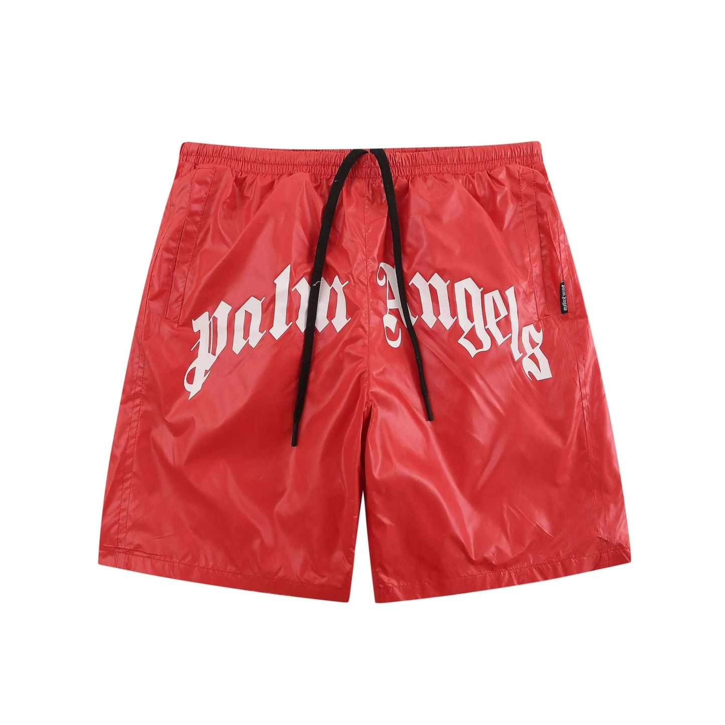 PALM ANGELS RED SWIM SHORTS
