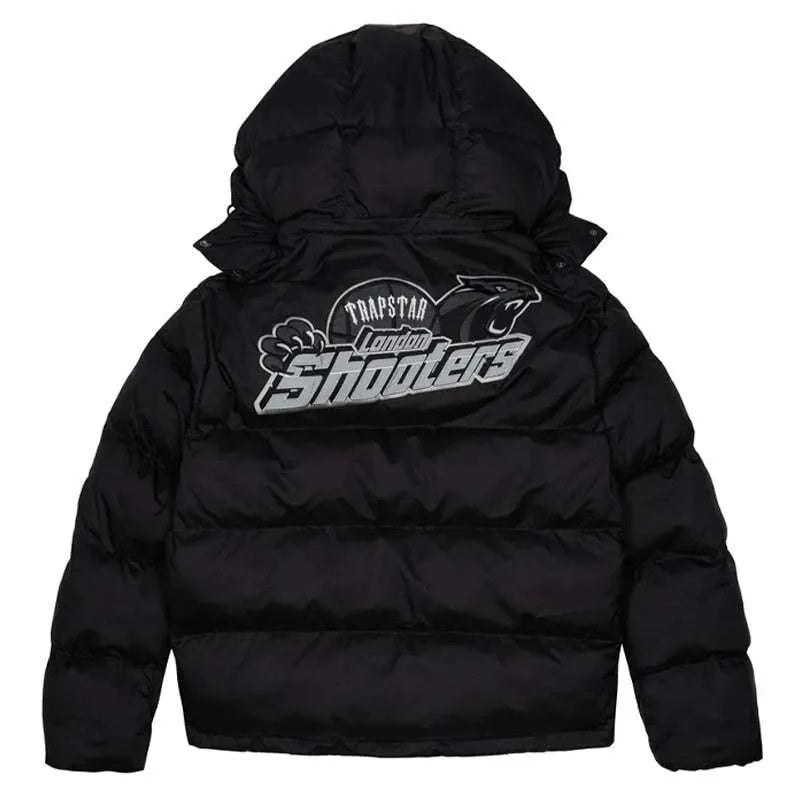 SHOOTERS HOODED BLACK REFLECTIVE PUFFER