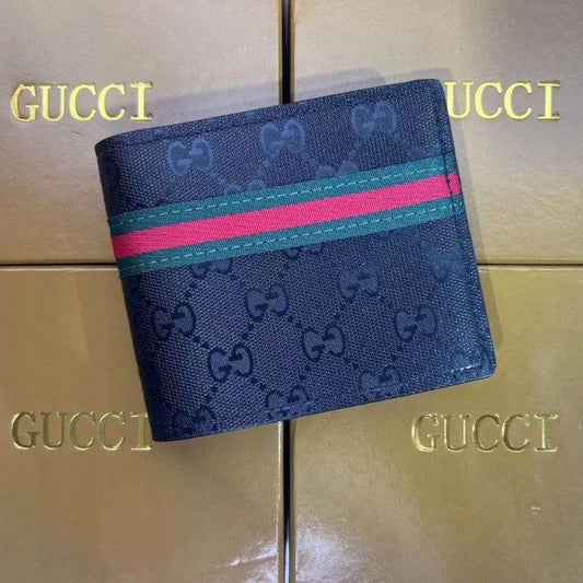 WALLET GUCCI MONOGRAM WITH GREEN-RED WEB STRIPE GC132